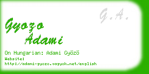 gyozo adami business card